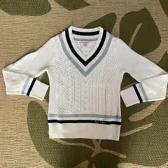 Brooks Brothers ケーブルニット Vネックセーター M
