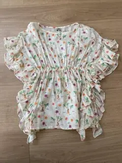 BONTON ハワイアン柄フリルシャツ 4サイズ