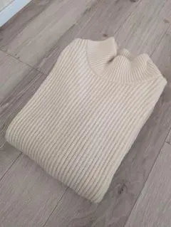 美品☆B&Y ユナイテッドアローズ ウール アイボリー ニットワンピ