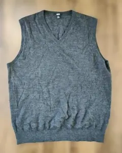 UNIQLO エクストラファインメリノウール ベスト XL グレー