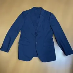 ユニクロ　UNIQLOネイビー チェック柄　ジャケット 薄手