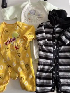 プーさん　コムサボーダー　西松屋　あったかロンパース　50〜70