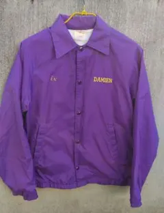 【ＵＳＡ製】ビンテージ 　ナイロンジャケット　コーチジャケット　紫　 Sサイズ