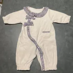 petit main 花柄リボンロンパース50 60 70