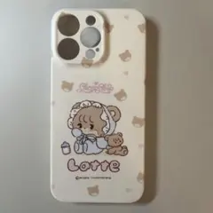 くまのイラスト付きiPhone用ケース　iphone15 pro max