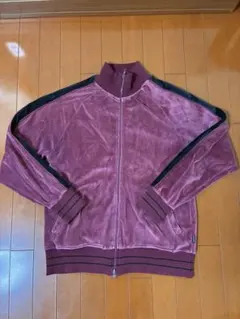 OUT OF SIGHT バーガンディ ベロアトラックジャケット M