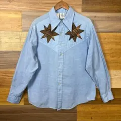 キャピタル パッチワーク デザイン デニム ウエスタン 長袖 シャツ 2 キャピタル パッチワーク デザイン デニム ウエスタン 長袖 シャツ 2