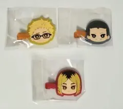 ハイキュー　ヘアクリップ　月島蛍　田中龍之介　孤爪研磨　まとめ売り