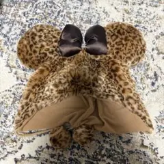 【即購入可】ディズニー　ミニー　ファンキャップ　ヒョウ柄