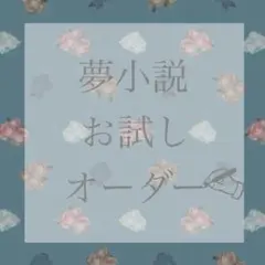 夢小説 お試しオーダー