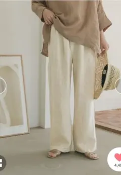 リネンイージーパンツ　URBAN RESEARCH　DOORS