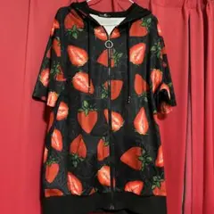 ニーア クロージング NieR Clothing ジップパーカー イチゴ柄