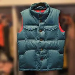 THE NORTH FACE ダウンベスト M ブルー/オレンジ