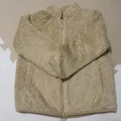 【使用品】　ファーリーフリースフルジップジャケット（長袖）サイズ100ベージュ