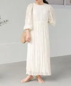 Babシアージャガードフラワーワンピース