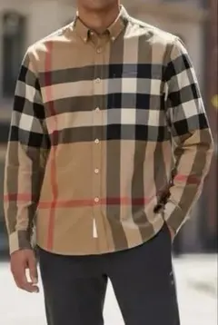 美品✨BURBERRY LONDONノバチェックシャツ 現行 Lサイズ 180