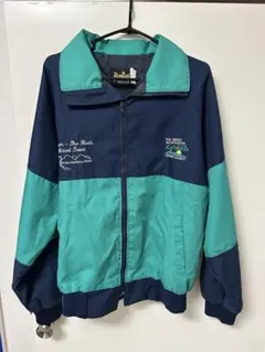 USED ナイロンジャケット ネイビー・ターコイズ