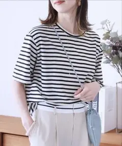 【reca】ボーダーリンガーTシャツ