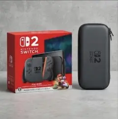 スイッチ2本体 ケース付き(内容物完備) マリオカートワールド版箱、ケース箱付