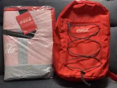 Coca-Cola コカ・コーラ リュック クーラートートバッグ 2点セット 赤のサムネイル
