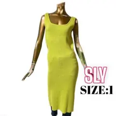 ⭐️A1159⭐️ SLY ♥ スクエアネック リブニット タンク ワンピースのサムネイル