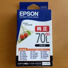 エプソン 純正 インクカートリッジ 70L ブラック ICBK70Lのサムネイル