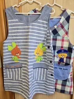 2点まとめ売り！保育士　TINY TWIN BEARS エプロン