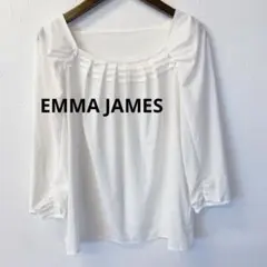 エマジェイムス　ブラウス　ホワイト 7分袖 L