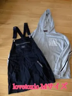 lovetoxic ラブトキシック　Mサイズ　パーカー&ジャンパースカートセット