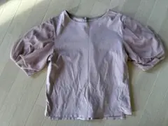 薄紫 バルーンスリーブ Tシャツのサムネイル