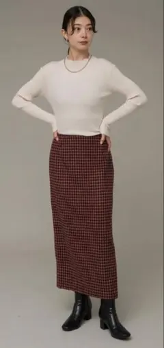 URBAN RESEARCH sonny label チェックIラインスカート