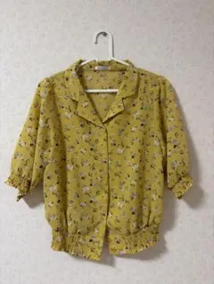 ＣＯＬＺＡ 花柄 半袖 ブラウス イエローのサムネイル