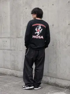 【美品】JERZEES ヘビーウェイトロンT HOSA バックプリント S 黒のサムネイル