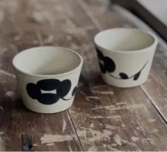 サニークラフト　新作　お花の絵付け　カップ　2個セット　新品未使用品のサムネイル