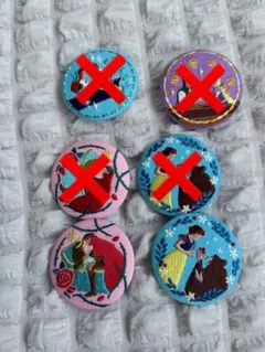 ディズニー刺繍缶バッジ