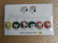 スヌーピーミュージアム限定　缶バッジセット