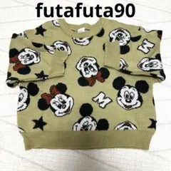 futafuta90 ミッキミニー総柄ニット
