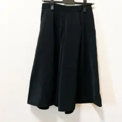 GU ジーユー ブラック ワイドパンツ プリーツデザイン 値下げ中