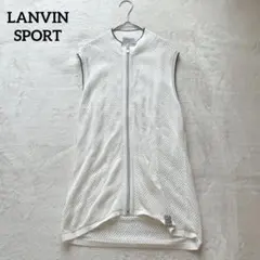 LANVIN SPORT レディース メッシュベスト ホワイト 40 ゴルフのサムネイル