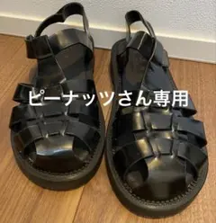 ZARA グルカサンダル ブラック 38サイズ