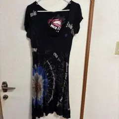 Desigual 半袖花柄ワンピース　XL