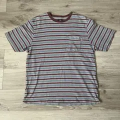 STUSSY ステューシー ボーダー ポケットTシャツ Mサイズ 21ss