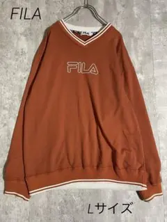 FILA Vネック スウェット トレーナー Lサイズのサムネイル