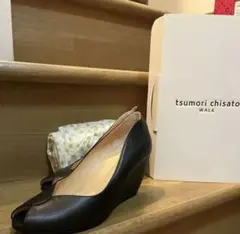 新品tsumori chisato WALK オープントゥパンプス 24.5のサムネイル