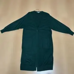 UNIQLO ダークグリーン ロングカーディガン L