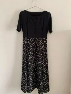 NATURAL BEAUTY BASIC ドッキングプリントワンピース