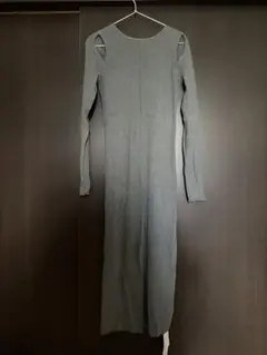 mystic カットアウトニットワンピース