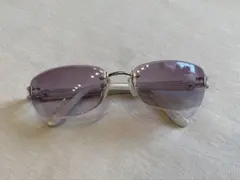 新品未使用紫色サングラスDEAR FROMリムレスメガネ