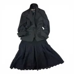 PROPORTION BODY DRESSING ジャケットxレーススカート　黒