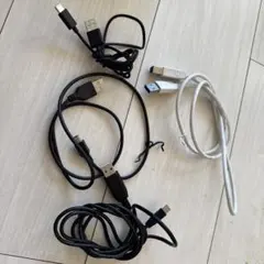 USBケーブル 4本セット (黒・白)